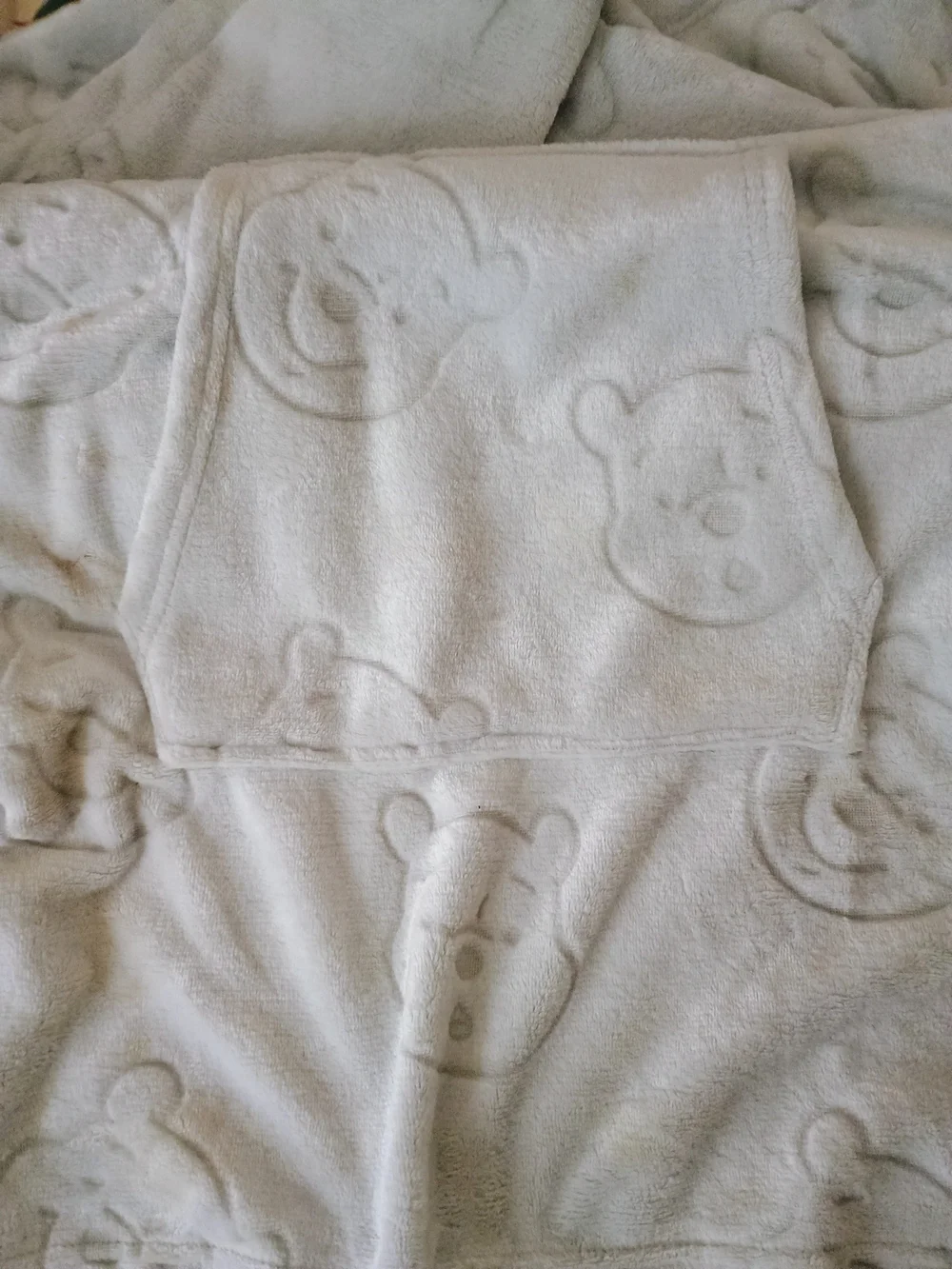 Disney Light Gray Winnie the Pooh Plush Hooded Pajama Top - Picture 2 of 4